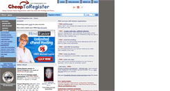Desktop Screenshot of cheaptoregister.com
